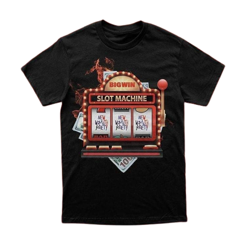 Slot Machine Black T-Shirt